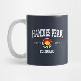 Handies Peak Colorado 14ers Vintage Athletic Mountains Mug